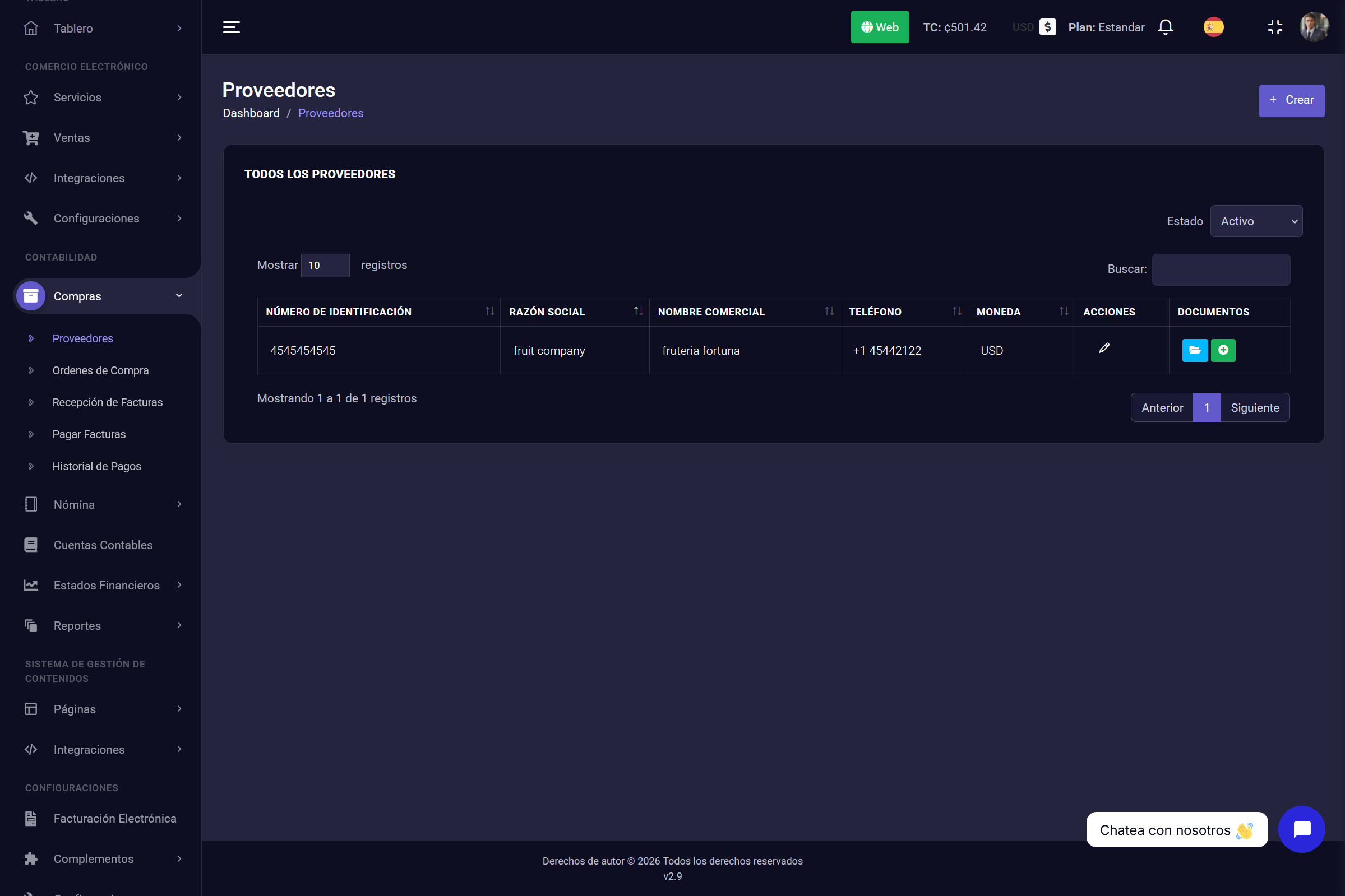 5. Gestión de Compras y Proveedores