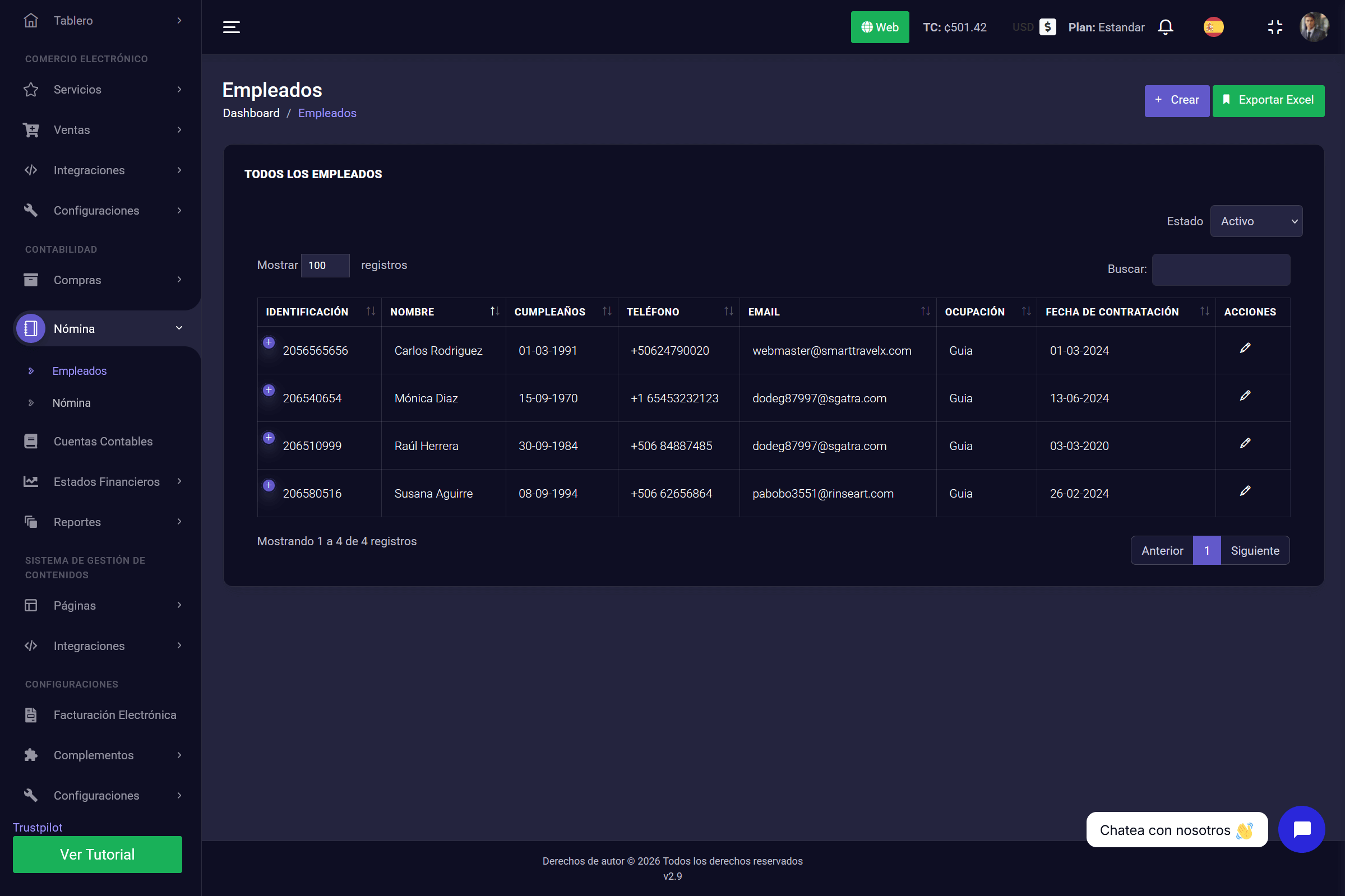6. Gestión de Nómina y Empleados