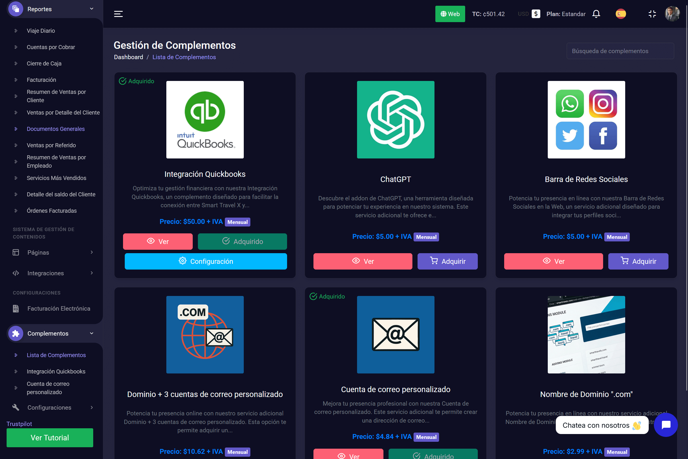 12. Complementos (Add-ons)